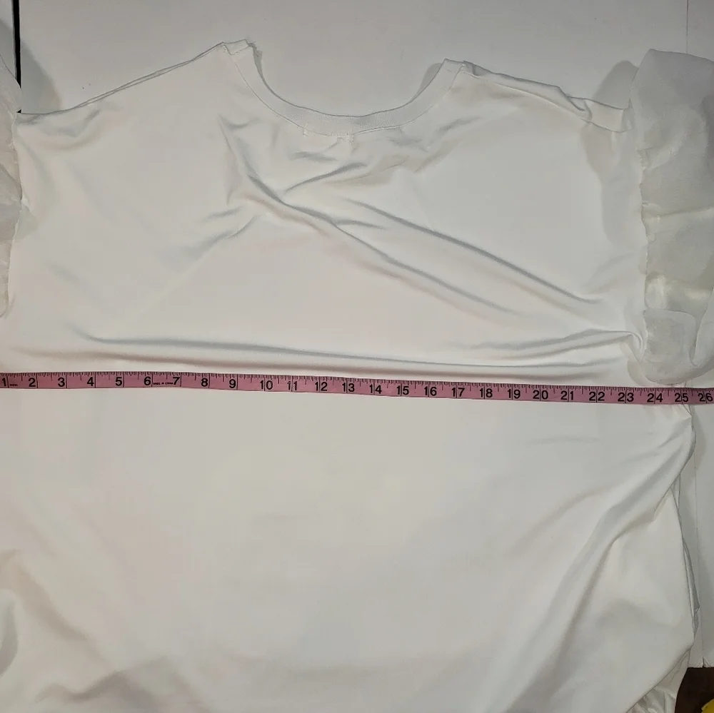 Novelty Print Sequin T-Shirt Mini Dress Size 2X ? Ice Cream Tassels Bell Sleeve - Picture 14 of 14